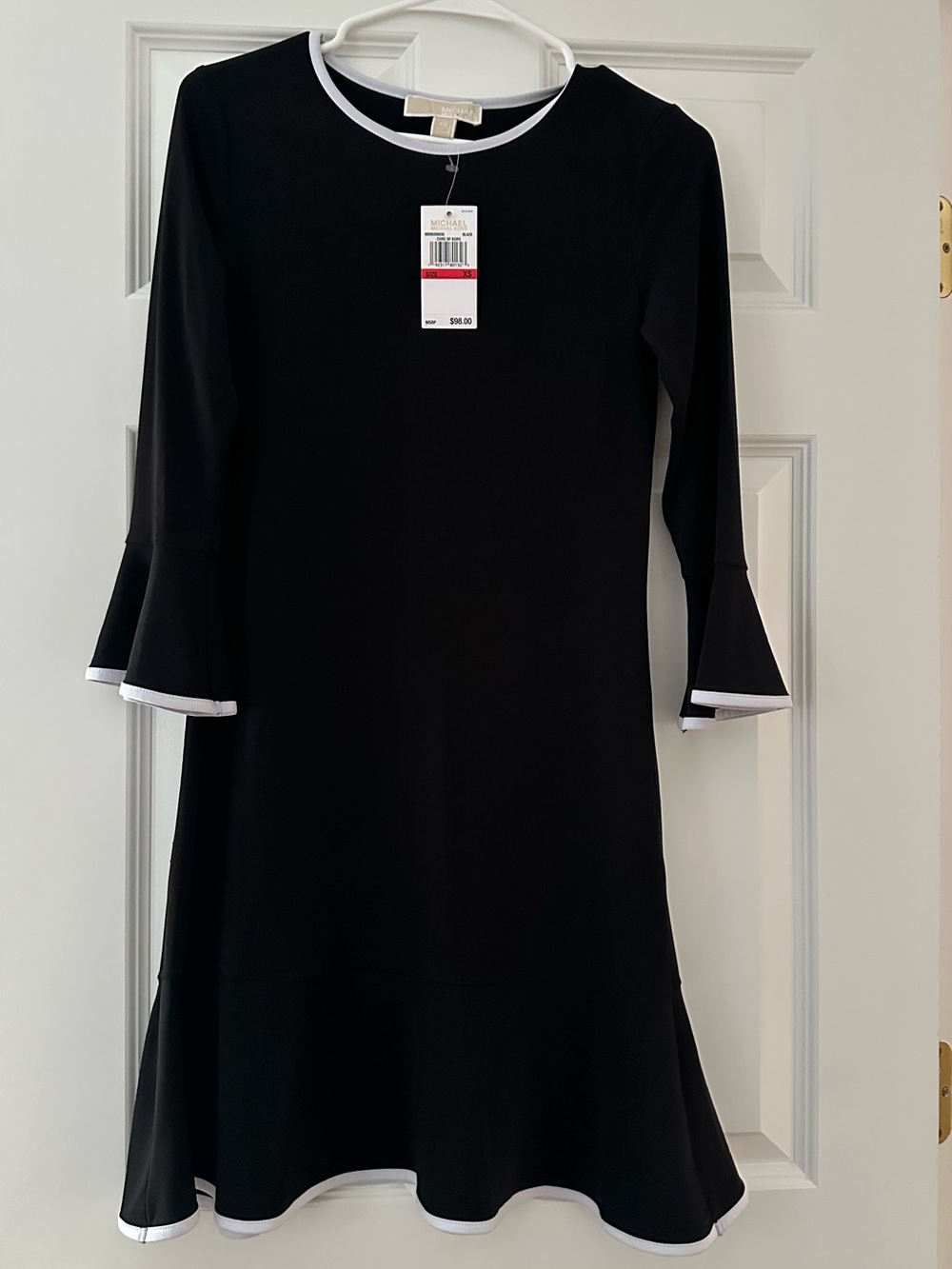 Michael Kors Black Dress with White Trim